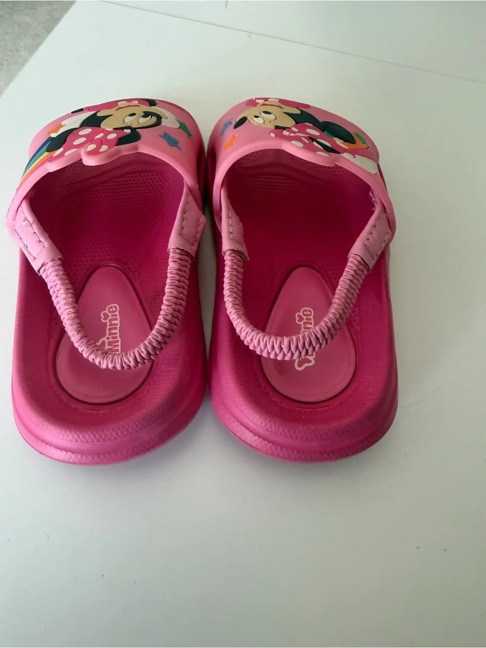 Minnie Mouse Pink Kids Slide Sandals